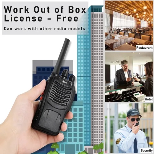 Miniatura 4 de TID TD-V2 Walkie Talkies para adultos con auricular y 8 baterías, radios de 2 vías, Walkie Talkies de largo alcance con radio bidireccional
