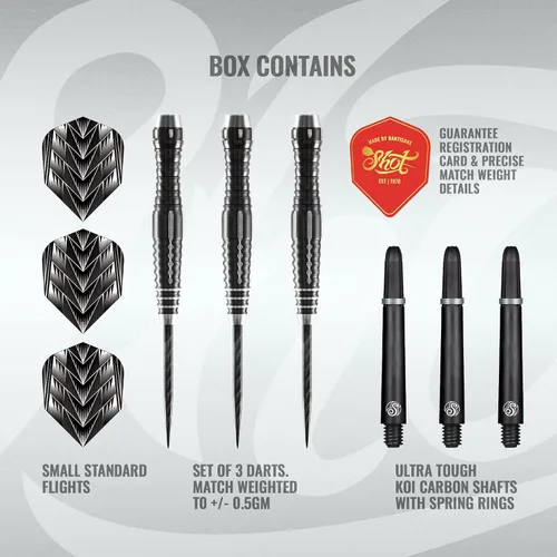 Miniatura 3 de Dardos de tiro con punta de acero, arma tribal 4 (0.78 oz/ 0.85 oz/ 0.92 oz), barriles 90% tungsteno, equilibrado con agarres de precisión, juego