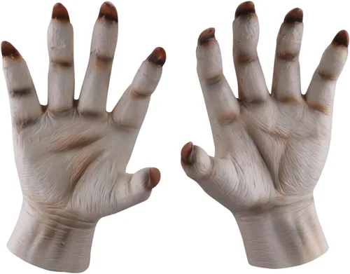 Miniatura 2 de Halloween Party Scary Moster Skeleton Bone Claw Hand Reaper Gloves Costume Adult