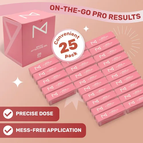 Miniatura 8 de M - Paquete de 25 ungüentos de gel A&D para cuidado posterior de cejas para microblading, cejas y maquillaje permanente - Alivia la piel después