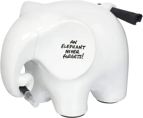 Luckies - Pizarra blanca de elefante, accesorios de escritorio de elefante, pizarra de borrado en seco de cerámica, suministros de oficina de