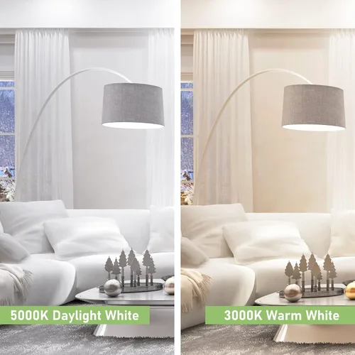 Miniatura 5 de Maelsrlg Bombilla LED E17 6W (equivalente a 60 vatios), bombilla de foco de base intermedia, blanco cálido 3000K, 600 lúmenes, foco reflector E17