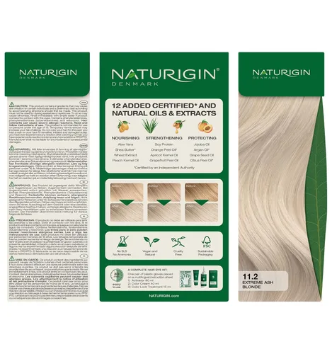 Miniatura 9 de Naturigin coloración permanente para cabello Rubio ceniza extremo 11.2