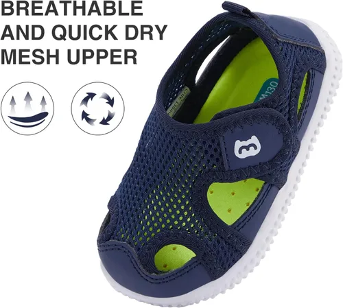 Miniatura 128 de BMCiTYBM Zapatos de bebé para niños pequeños, zapatillas de malla transpirable antideslizantes