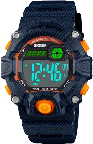 CakCity Boys Camouflage LED Sports Kids Watch Waterproof Digital Electronic Military Wrist Watches for Kids with Silicone Band Alarm Stopwatch