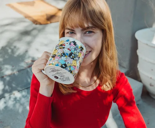 Miniatura 5 de Toynk Sanrio - Taza de cerámica con diseño de Hello Kitty And Friends, sin BPA, para expreso, té, capacidad para 20 onzas