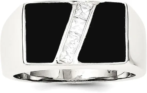 Miniatura 9 de ICE CARATS Anillo de plata de ley 925 para hombre, circonita cúbica, circonita cúbica, piedras preciosas para hombre, joyería fina para papá