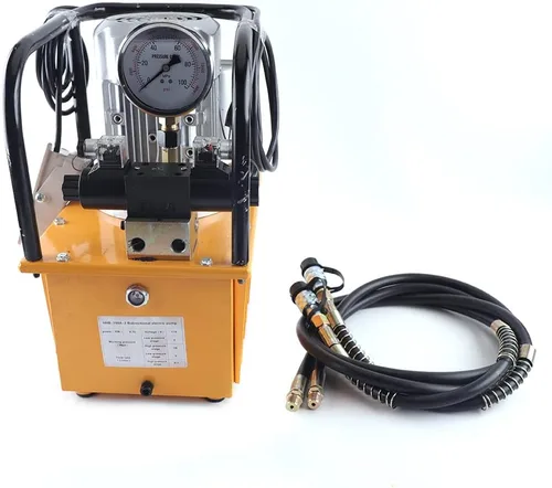 Miniatura 3 de Bomba hidráulica eléctrica de 750 W 10000 PSI Válvula solenoide de doble efecto Bomba hidráulica accionada eléctricamente, unidad de alimentación