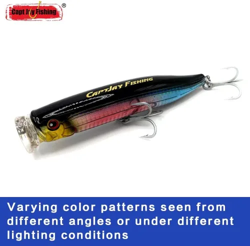 Miniatura 6 de Señuelos de popper de agua salada señuelos flotantes de pesca en la superficie Señuelos flotantes de pesca en la superficie, Poppers, Señuelos