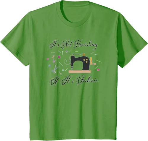 Miniatura 64 de It's Not Hoarding If Its - Camiseta de costura para acolchado, Blanco, S