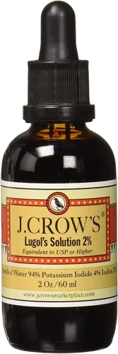 Miniatura 6 de J.CROW'S® Lugol's 2% Yodo Solución & 'Folk Medicine' Book Bundle: Formulación de yodo esencial desde 1829 combinada con un Almanaque de Nueva