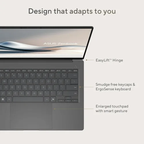 Miniatura 5 de ASUS Zenbook A14; Copilot+ PC, portátil ultradelgado, 14” WUXGA OLED, procesador Snapdragon® X, 16 GB de memoria, SSD de 512 GB, Wi-Fi 6E, Zabriskie