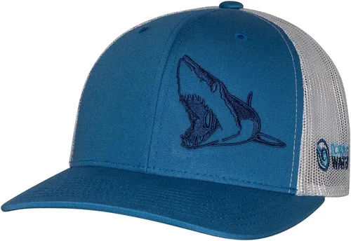 Miniatura 12 de Sombrero de camionero de buceo con tiburón: Snapback ajustable para hombre, para pesca, pesca submarina
