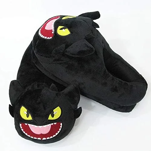 Miniatura 4 de XHBYG Pantuflas de felpa de dibujos animados de anime, sandalias de invierno para interiores, cálidas, unisex, lindas pantuflas de animales 9 2