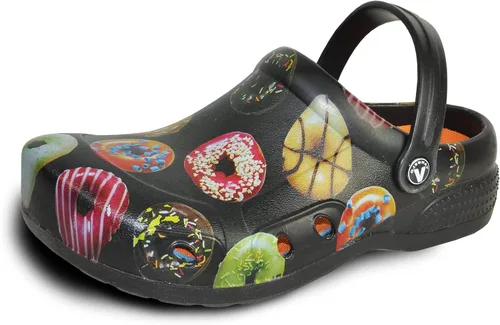 VANGELO Zuecos profesionales antideslizantes para hombre, zapatos de trabajo para enfermera, zapatos de chef, zapatos de chef, color negro, blanco,