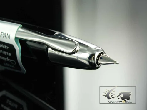 Miniatura 61 de PILOT Vanishing Point Collection - Pluma estilográfica retráctil, color azul carbonesco con detalles de rodio, tinta azul, punta fina (60149)