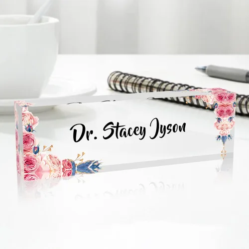 Miniatura 7 de Placa de nombre personalizada para escritorio de oficina, placa de nombre personalizada para escritorio, regalo de oficina ideal para escritorio