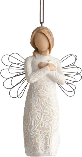Ángel de Recuerdo de Willow Tree (Piel más Clara) Adorno, Recuerdos... Guarda Cada uno con Seguridad en Tu Corazón, Un Regalo para Expresar