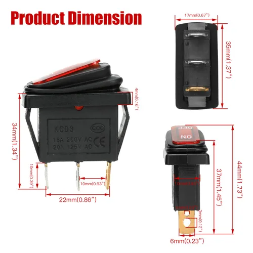 Miniatura 4 de GREHUA Interruptor de encendido y apagado para scooter eléctrico Razor MX350 E300 E100 E200 E325 RX200 eSpark Crazy Cart Dune Buggy Dirt Quad 500