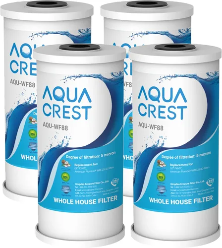 Miniatura 16 de AQUA CREST FXHTC - Filtro de agua para toda la casa de 5 micrones, 10 x 4.5 pulgadas, repuesto para GE® FXHTC, GXWH40L, fontanero americano W10-PR