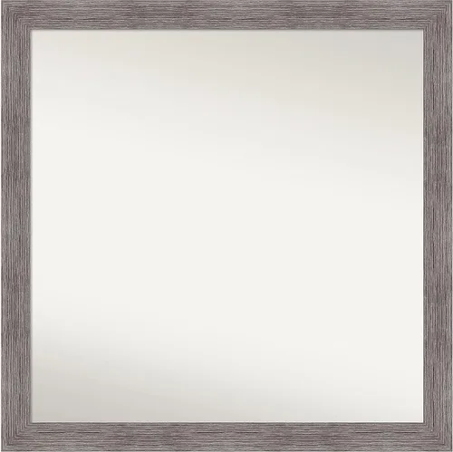 Miniatura 110 de Amanti Art Espejo de baño gris para sobre el fregadero, 31 x 48 pulgadas, espejo de tocador rectangular estrecho de color gris, marco de madera