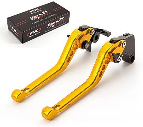 Miniatura 8 de FXCNC Palancas de embrague de freno ajustables para motocicleta compatibles con YFM 350 Raptor 06-2013, Raptor YFM660 01-06, TTR125L/LE/LW 00-16