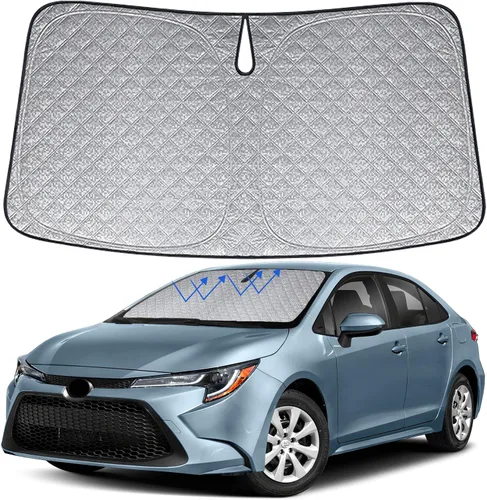 Miniatura 38 de Parasol de 6 capas para parabrisas de Honda Element 2003-2011, parasol plegable para automóvil con bolsa de almacenamiento, reflectante del calor