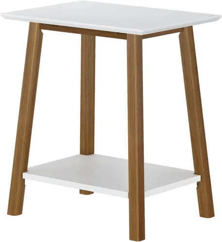 Miniatura 4 de Max & Lily Mesita de noche, moderna mesita de noche de madera maciza de mediados de siglo, mesa auxiliar para dormitorio, mesita de noche