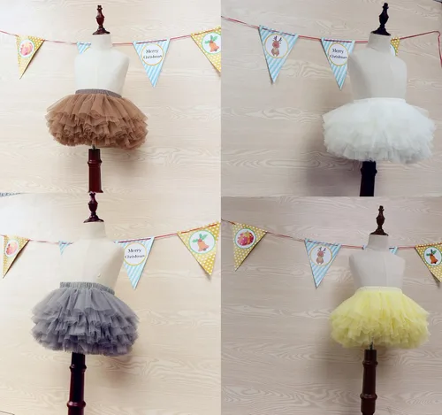 Miniatura 7 de Falda tutú para niña pequeña de 6 capas de tul tutús 1-8T