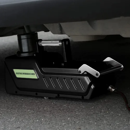 Miniatura 8 de E-HEELP - Gato hidráulico eléctrico de 15 toneladas, gato de piso de camión resistente de 12 V CC con luz LED para RV, SUV, camioneta, sedán
