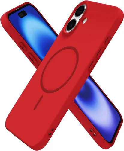 Miniatura 117 de oakxco Funda de silicona Mag Safe para iPhone 17 Pro Max, funda magnética delgada y fina compatible con carga inalámbrica MagSafe, bonita funda Negro