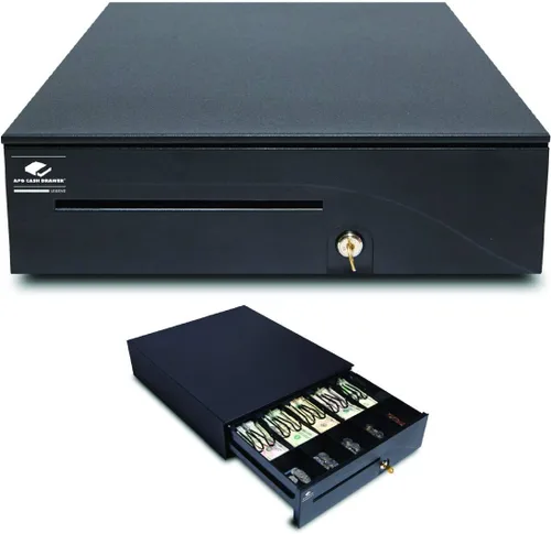 Miniatura 10 de APG Cajón de efectivo de punto de venta de 16 pulgadas resistente Serie 100 T320-1-BL1616 Interfaz MultiPRO 320 con cable CD-101A Impulsado