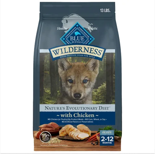 Miniatura 19 de Blue Buffalo Wilderness Puppy - Alimento seco para perros con alto contenido de proteínas con pollo real, sin granos, fabricado en los Estados
