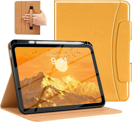 Miniatura 12 de MoKo Funda para iPad A16 de 11 pulgadas, funda para iPad de 11ª/10ª generación (2025/2022) con soporte para lápices y bolsillo, funda con soporte