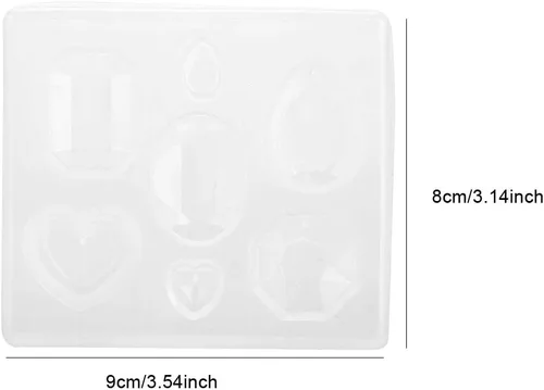 Miniatura 4 de Fundición, silicona transparente facetada para joyería y fabricación de manualidades
