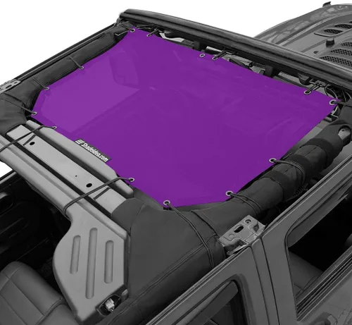 Miniatura 73 de Shadeidea JK - Parasol superior compatible con Jeep Wrangler JKU, cubierta de techo de malla suave (2007-2018) - Bloqueador de ruido de viento UV