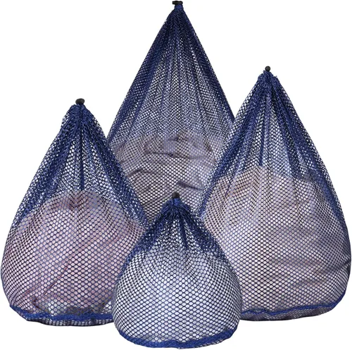 Miniatura 9 de Paquete de 5 bolsas de malla para lavandería con etiqueta de identificación, bolsas resistentes para ropa delicada, medias, ropa interior, viajes