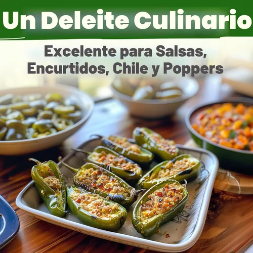 Miniatura 6 de HOME GROWN Semillas de pimiento jalapeño más de 129 semillas tradicionales sin OMG para plantar, alta germinación, pimientos picantes de calor suave