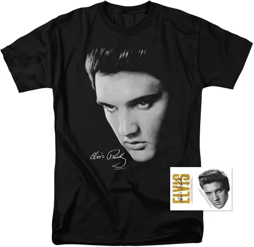 Miniatura 2 de Popfunk Elvis Presley Signature Heartthrob Music T Shirt Stickers