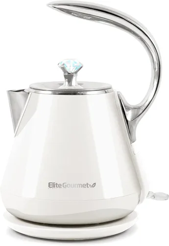 Miniatura 11 de Elite Gourmet - Hervidor eléctrico de doble voltaje 120-230V, viaje con aislamiento de doble pared de tacto frío, 0.6L, hervidor eléctrico de acero