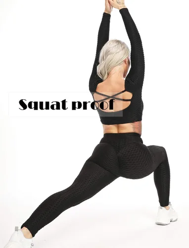 Miniatura 86 de SEASUM - Pantalones de yoga de cintura alta para mujer, con control de abdomen y realce de glúteos, leggings favorecedores para entrenar y correr