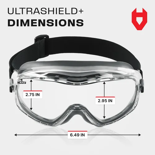 Miniatura 9 de NoCry Gafas de seguridad antivaho para hombres y mujeres con revestimiento antiarañazos de alta calidad, gafas de laboratorio panorámicas