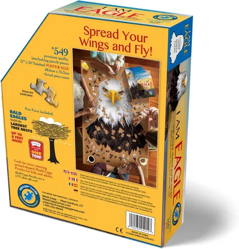 Miniatura 3 de Madd Capp Rompecabezas - I AM Eagle - 550 piezas - Rompecabezas en forma de animal