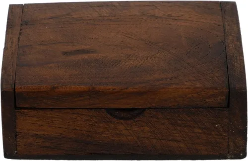 VOSAREA Caja organizadora de joyas, caja de almacenamiento de madera vintage, cajas de joyería pequeñas, caja de artículos de escritorio, caja de