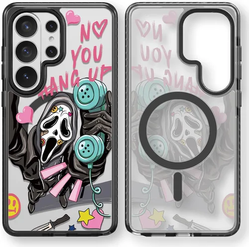 Miniatura 135 de Rosarnnah Funda compatible con Samsung Galaxy S24 Ultra, bonita estética, a la moda, divertida funda con estampado de gatito y gato, duradera a
