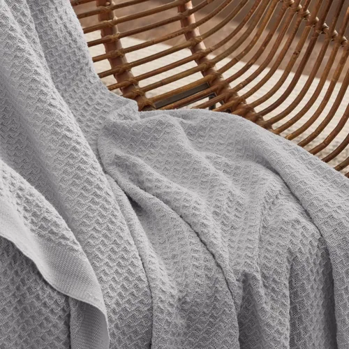 Miniatura 4 de Bedsure Gentlesoft - Manta de 100 % algodón, tamaño Twin XL, para dormitorio universitario, transpirable y suave, manta Twin de tejido waffle