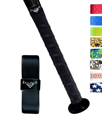 Miniatura 12 de Cinta de agarre de bate de polímero para béisbol/sóftbol Reemplazo de agarre de bate de béisbol precortado de 0.043 pulgadas Bandera azul