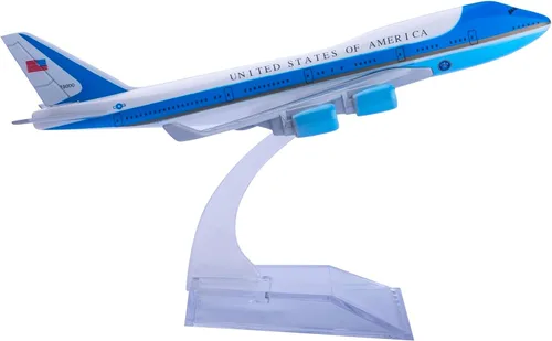 Modelo Avión 1:400 American Air Force One B747 Modelo Avión Diecast Aviones para Regalo y Colección