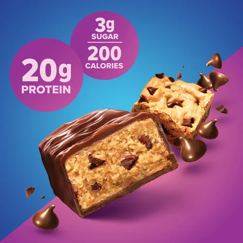 Miniatura 2 de Barras de proteína pura, alta proteína, aperitivos nutritivos para apoyar la energía, bajo en azúcar, sin gluten, 4 piezas de mantequilla de maní