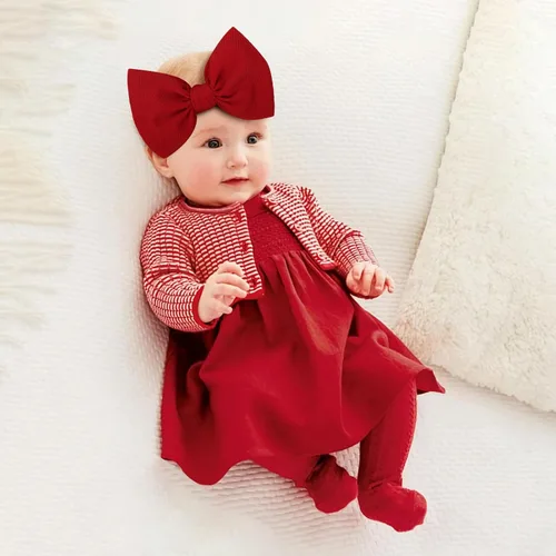 Miniatura 3 de Diademas grandes de 6 pulgadas con lazo de San Valentín hechas a mano con lazos, diademas de nailon suave de alta elasticidad, accesorios